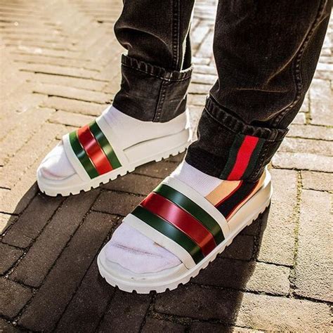 gucci men's slides|discount gucci slides for men.